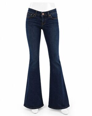 Levi’s Superlow Flare Jeans Women 23x34 Dark Wash Bell Bottom Denim